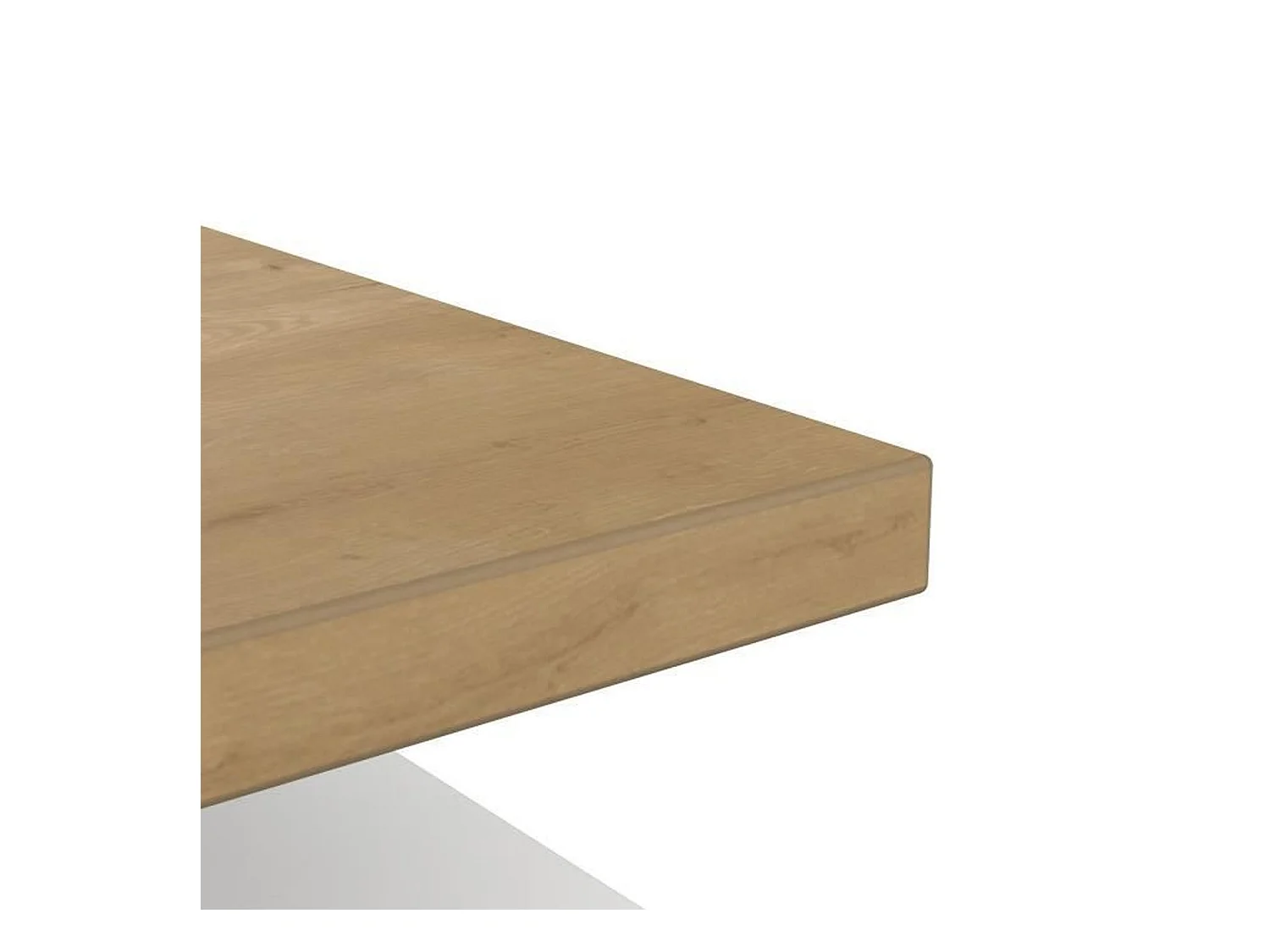 ACCESS Rechthoekige salontafel - 3 nissen - Hamilton eiken en wit - 91,8 x 50 x 36 cm