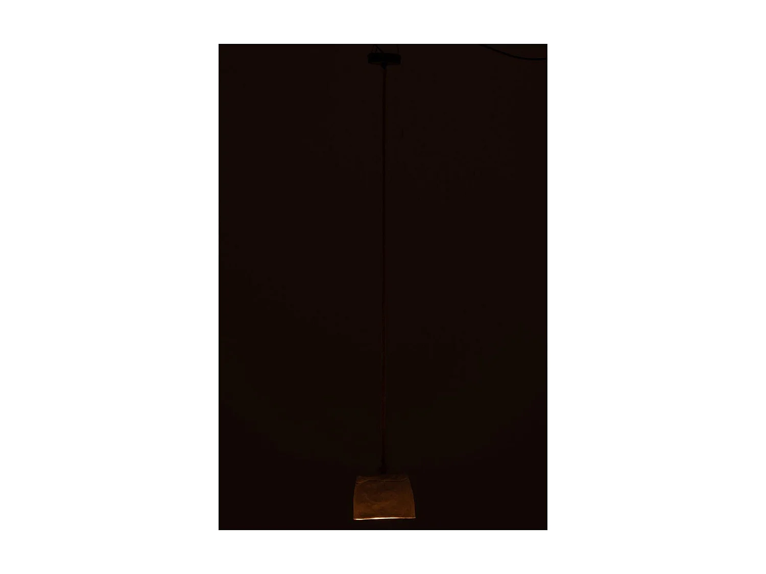 Lampe Suspension Papier Mâché "Bali" 20cm Blanc