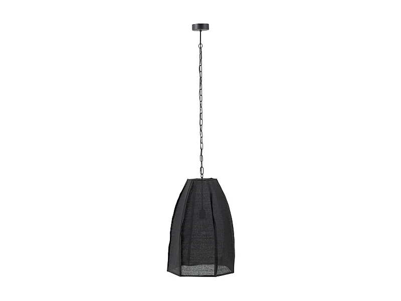 Lampe Suspension en Lin "Poire" 173cm Noir