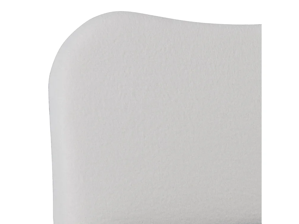 LIT COFFRE 160x200 CM COCOON+ SOMMIER / Tissu Bouclette Blanc