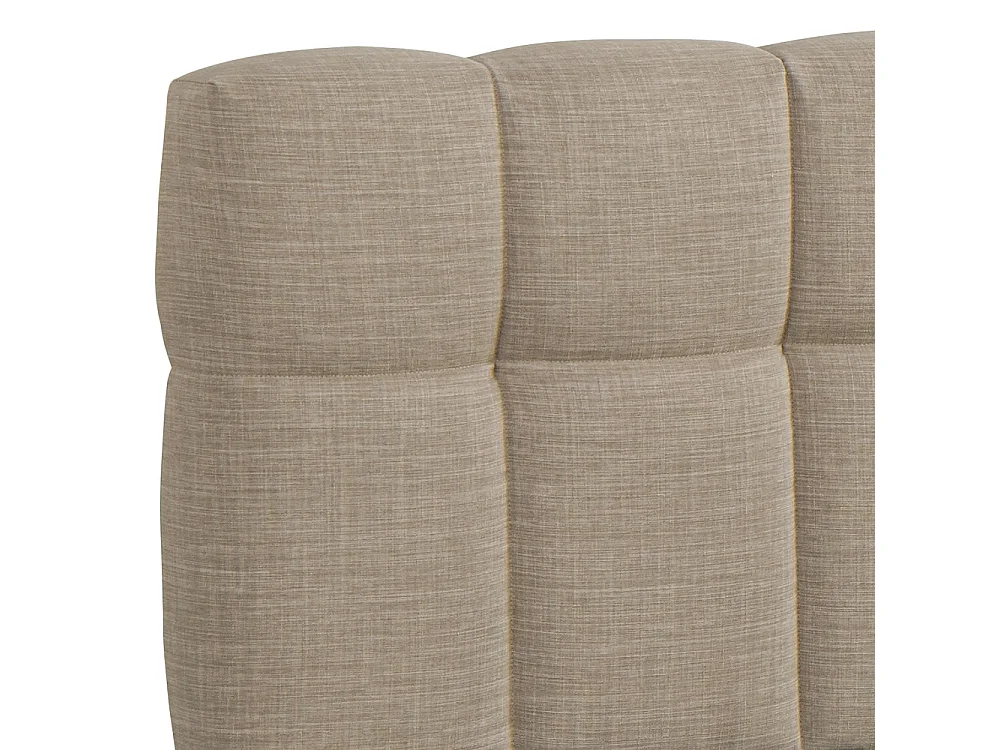Lit coffre 140x190 cm ELIAS + sommier / Beige