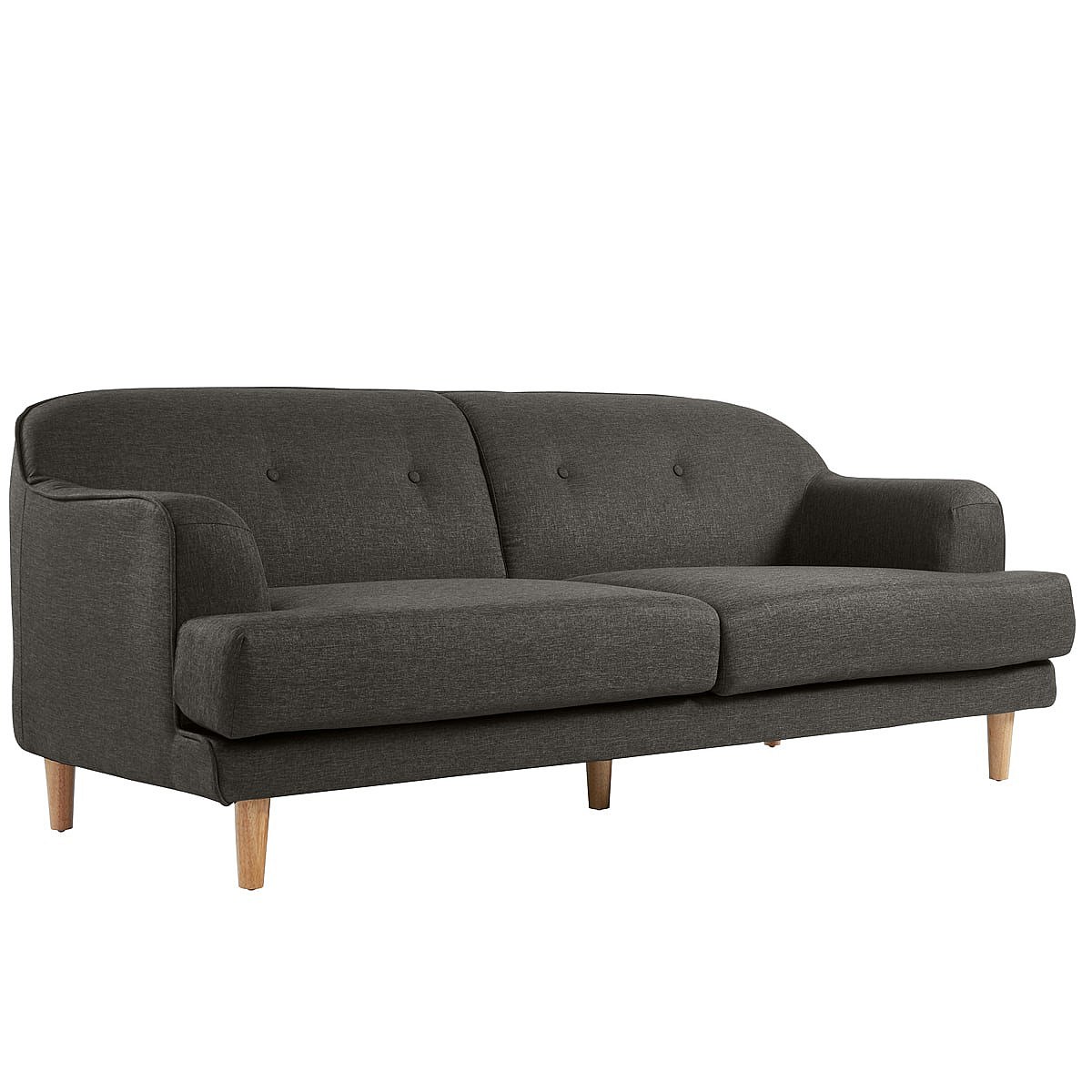 IDMARKET Canapé Clic Clac SALOME Capitonné 3 Places Tissu