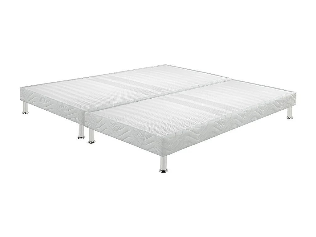 Matelas + sommier tapissier 2x90x190 Mousse - Myriade - Soutien medium