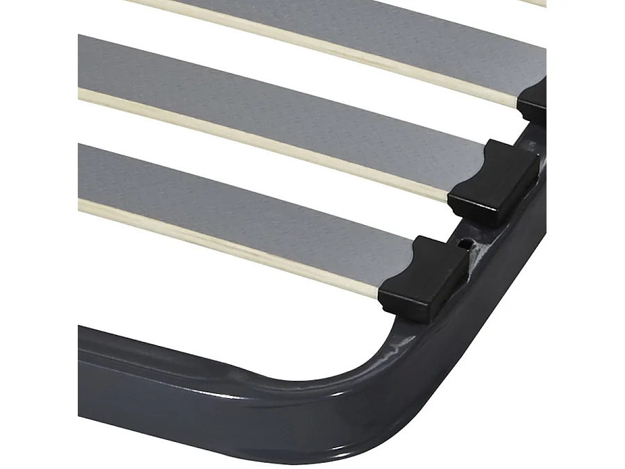 Sommier à lattes + pieds 90x200 Epsilon - 20 lattes bois - Fabrication française