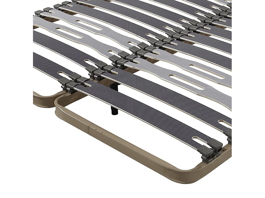 Sommier à lattes 2x80x200 C413 - 26 lattes bois - Fabrication française