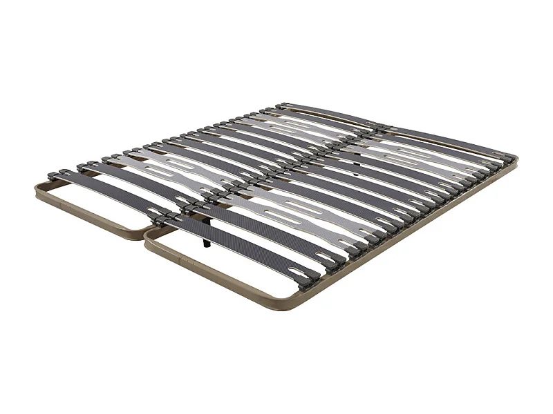 Sommier à lattes 2x80x200 C413 - 26 lattes bois - Fabrication française