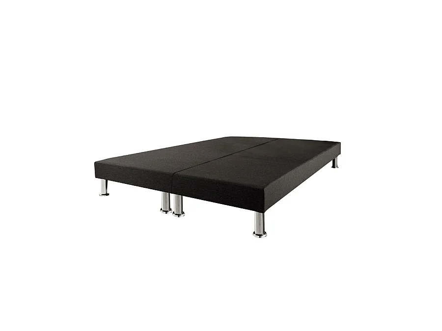 Sommier tapissier + jeu de pieds 80+80x200 Deco 2x12 lattes