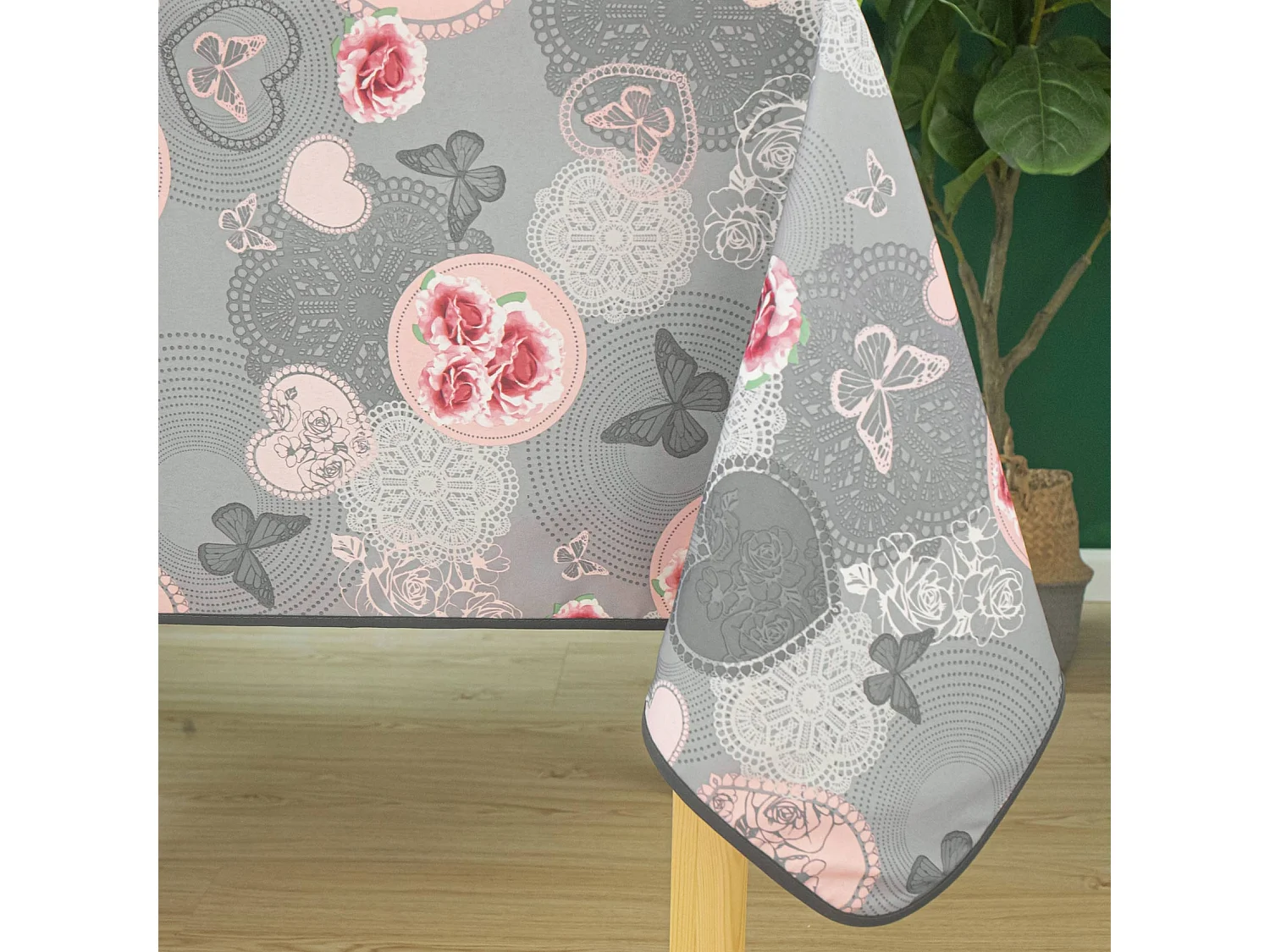 Nappe enduite esprit floral