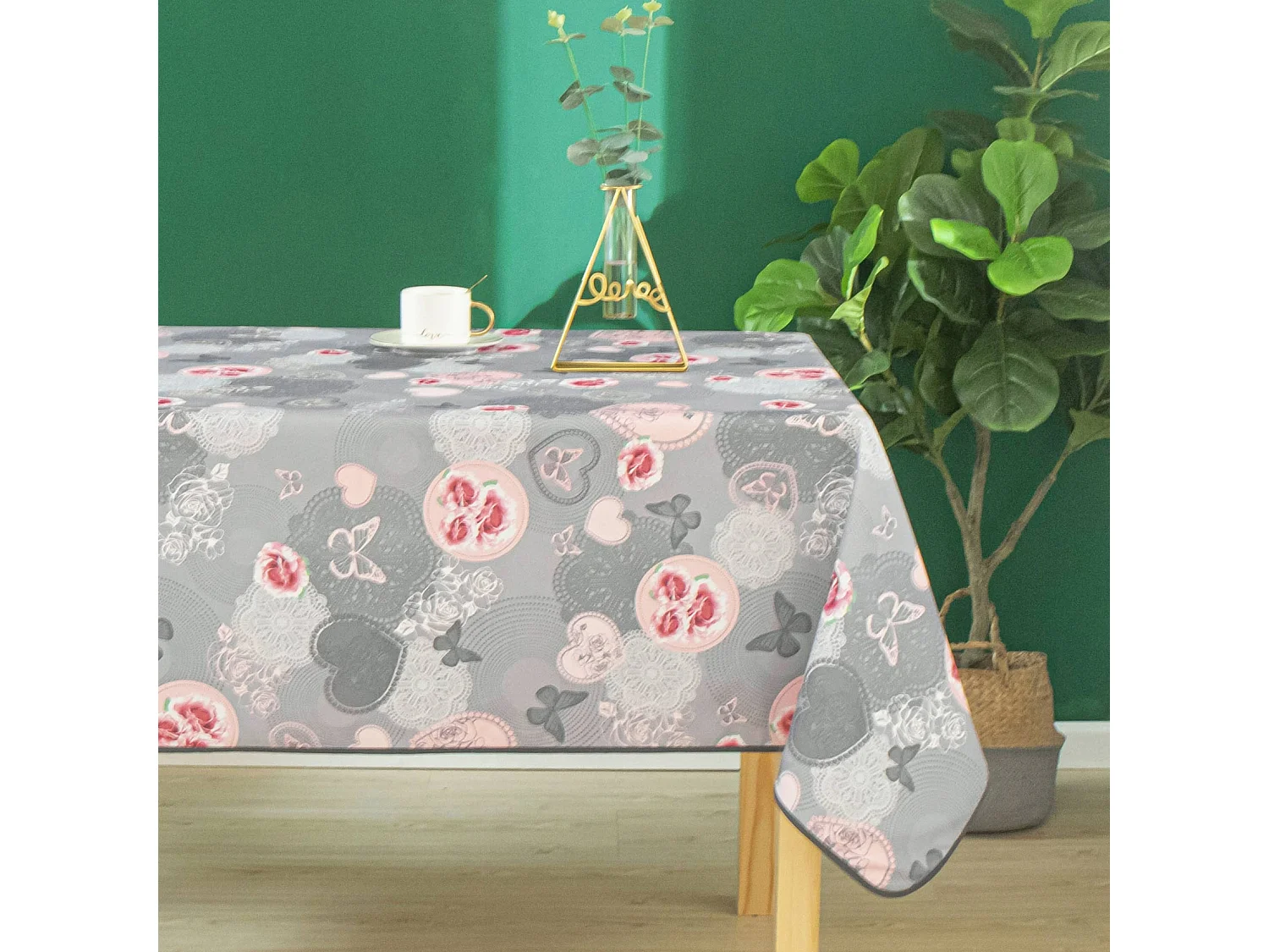 Nappe enduite esprit floral
