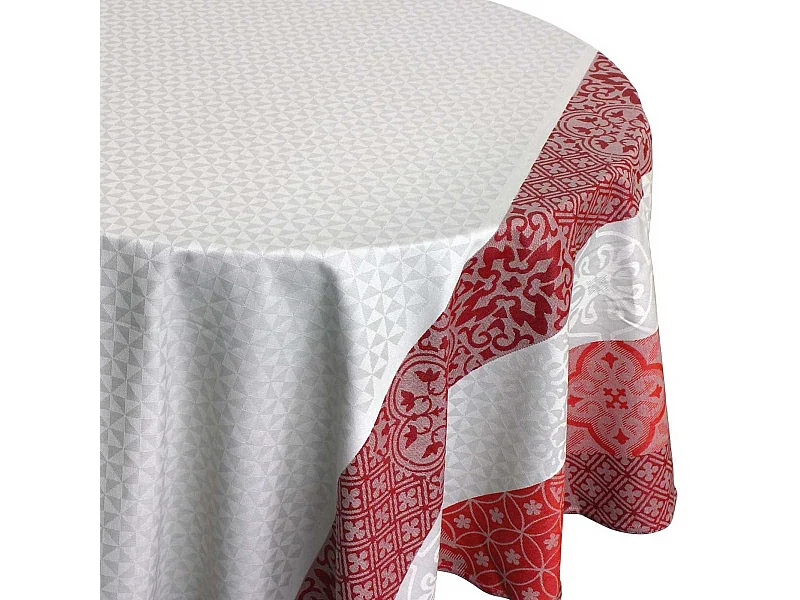 Mantel ovalado recubierto "mosaíco"