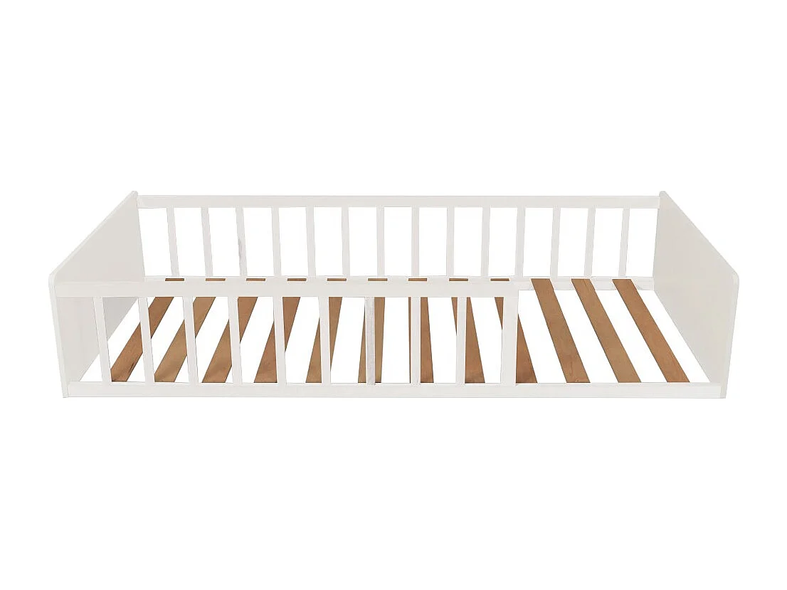 LIT 90x190 PILOU avec sommier et matelas / Blanc