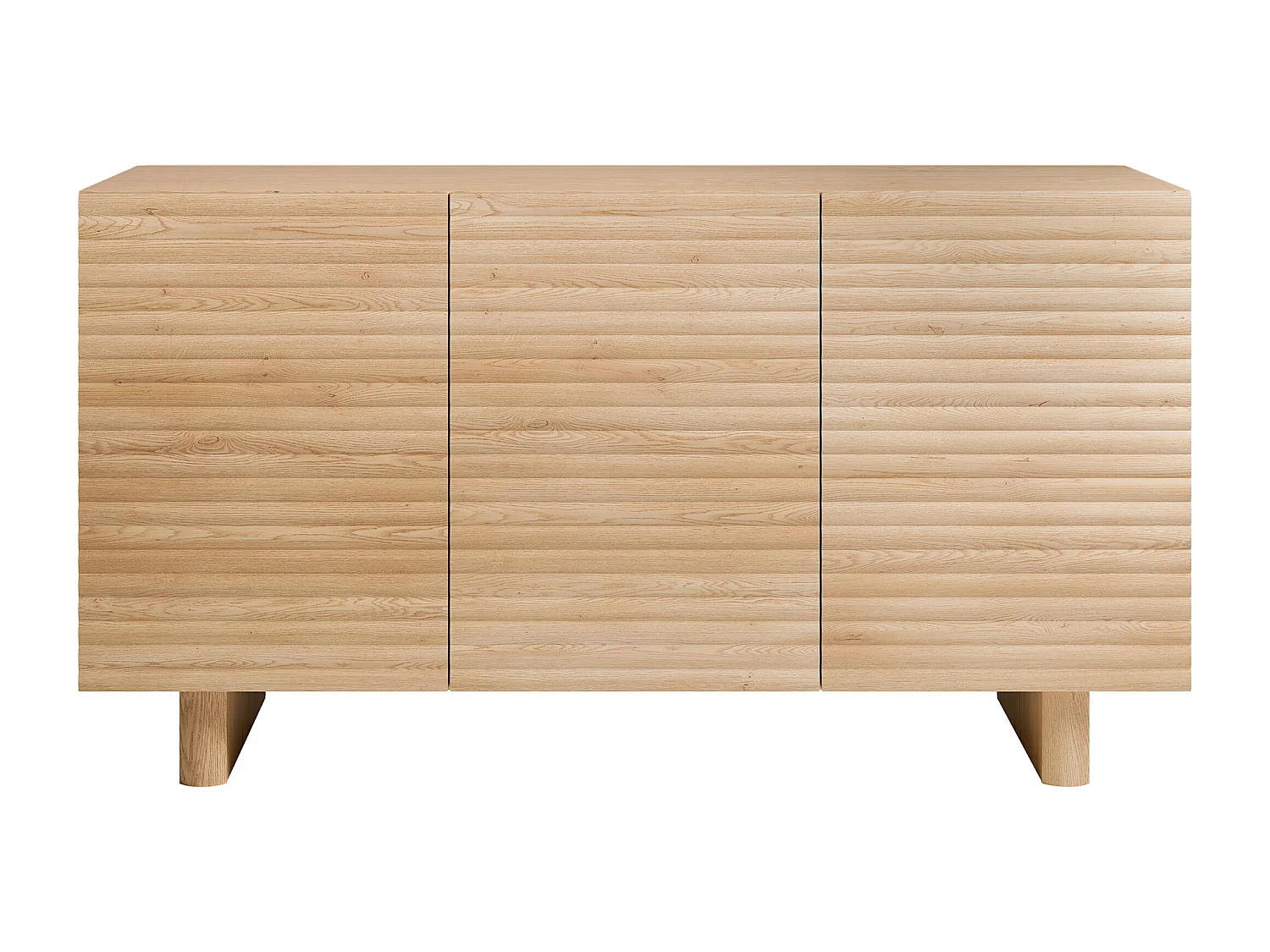 Buffet med 3 dører i MDF - Naturlig - LUDIMA