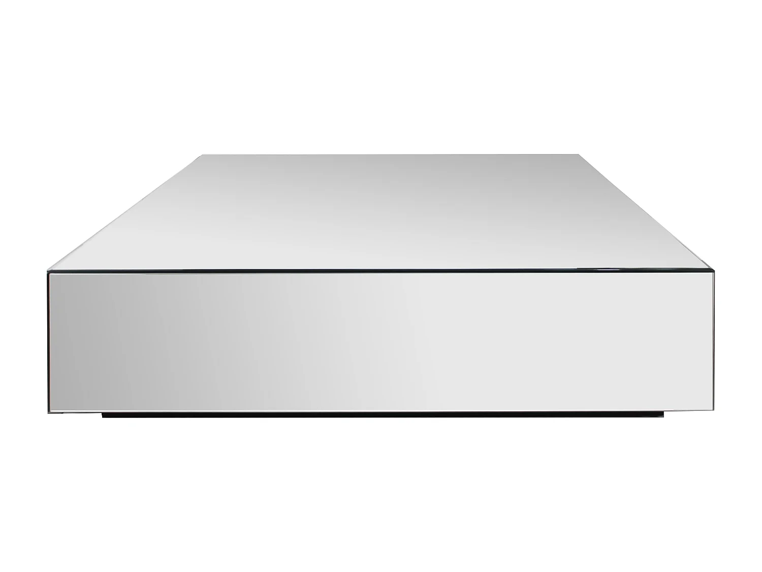 Table basse en MDF et miroir - PRISMELIO