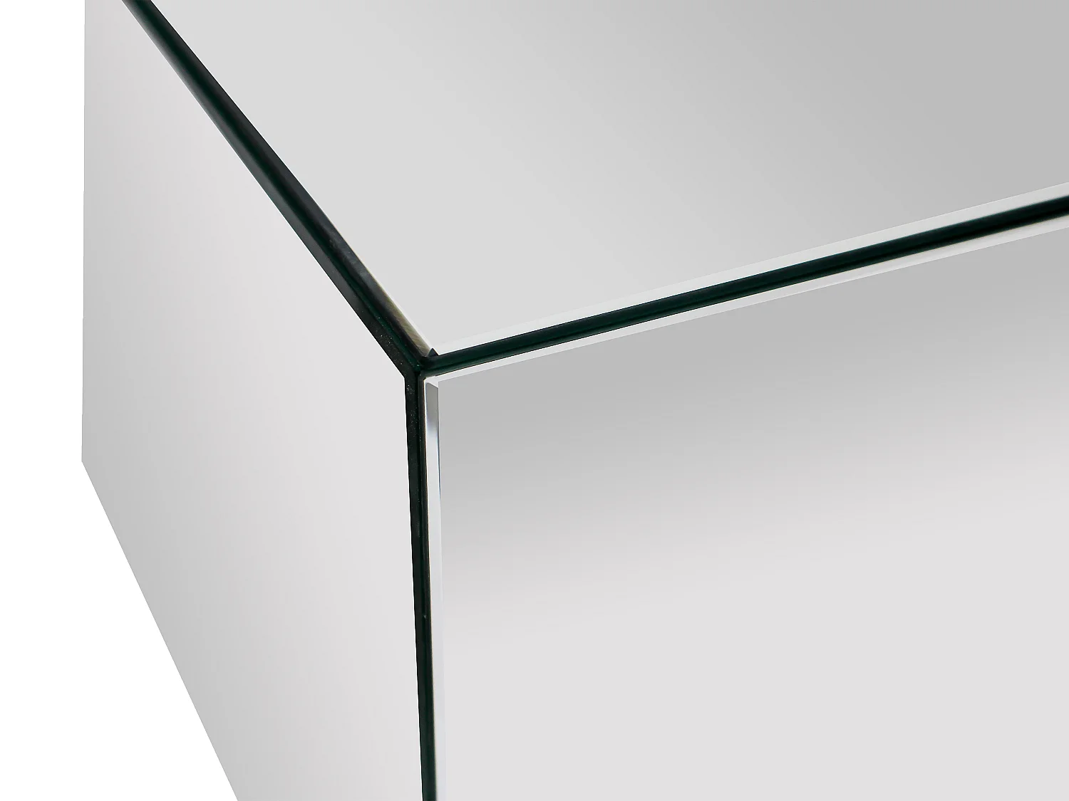 Table basse en MDF et miroir - PRISMELIO