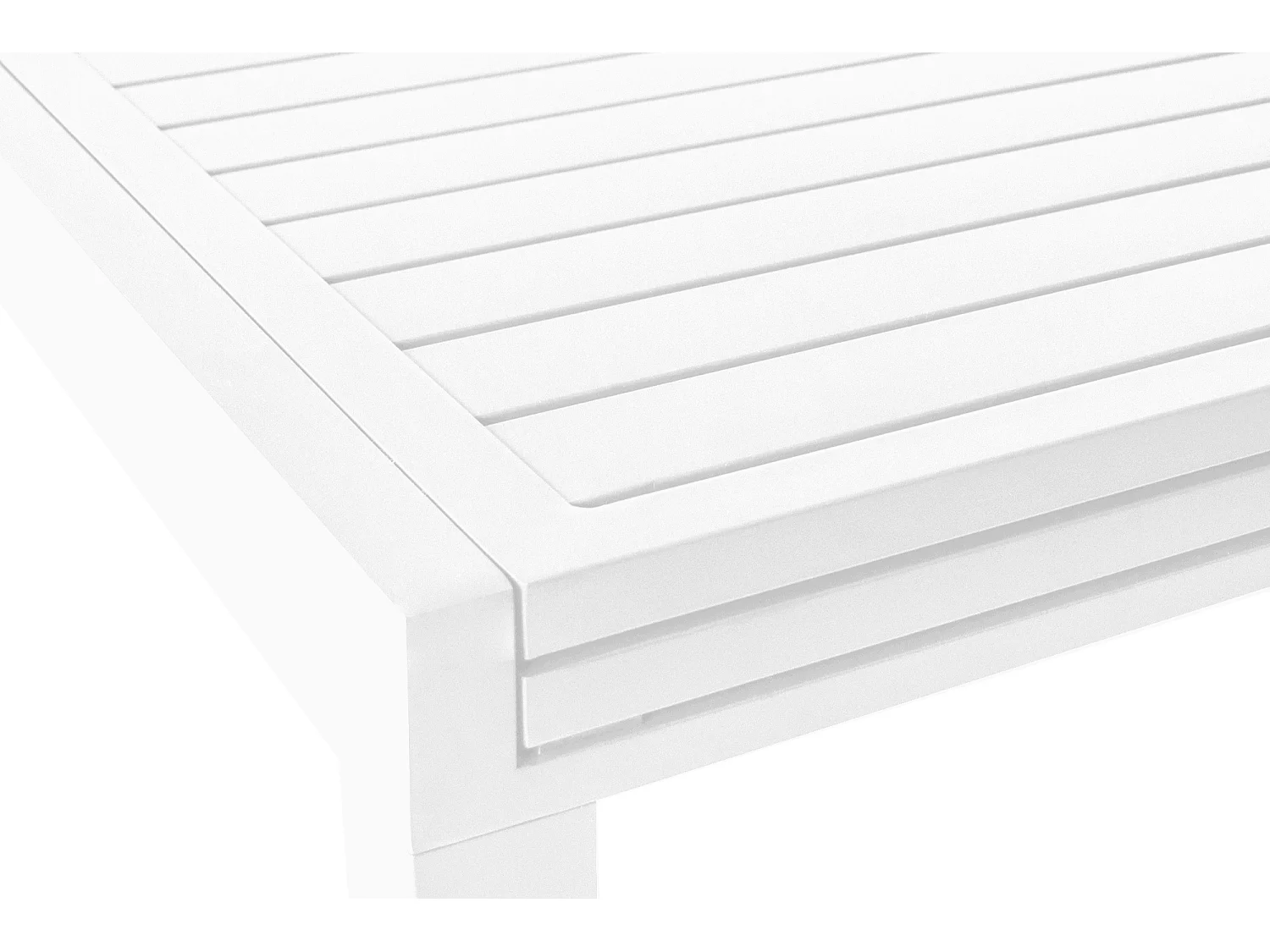 Tavolo da giardino allungabile bianco 135/270 x 90 cm mod. Ares