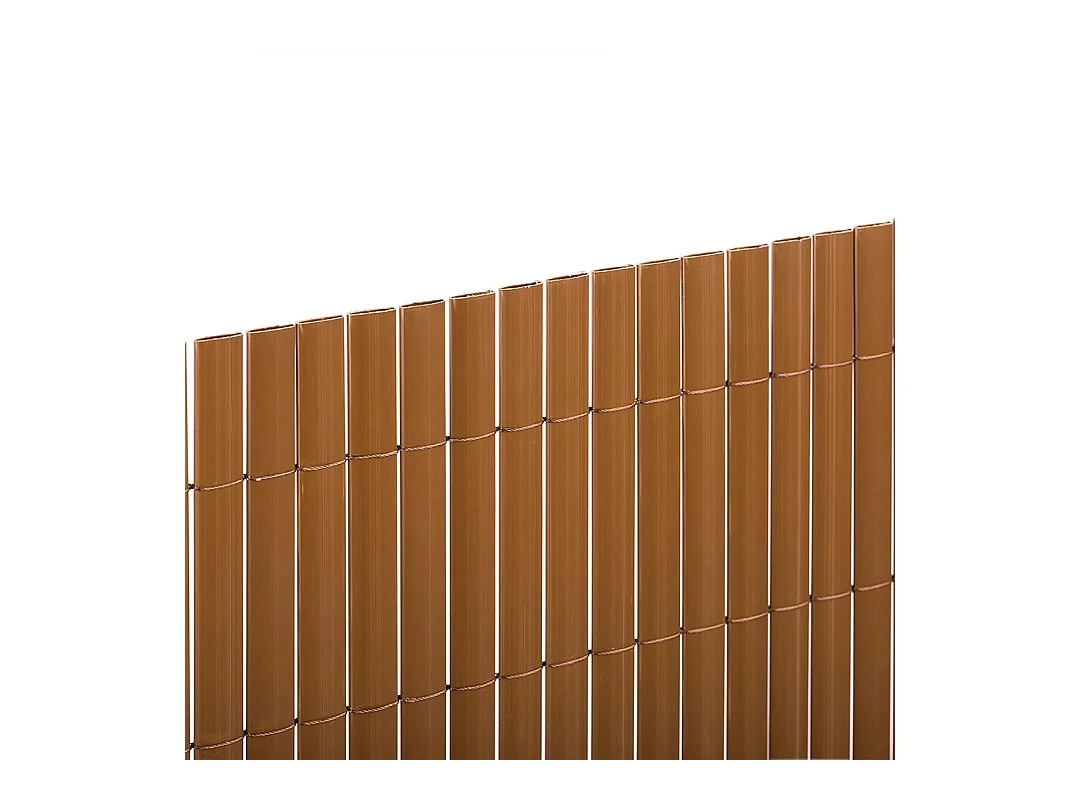 CAÑIZO PVC ESSENTIAL RECYCANE DOBLE CARA 20MM MARRON 0,9X3 M