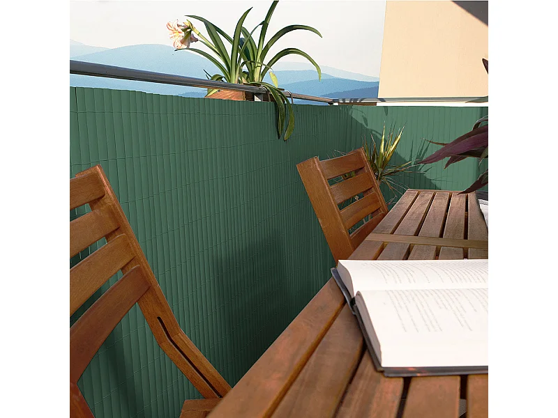 Cañizo pvc elegance recycane doble cara 30mm verde 2X3 M