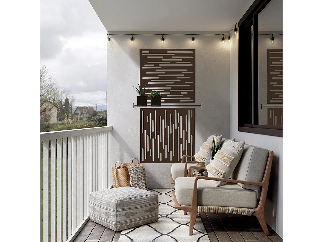 Panel decorativo nautic 1x1 m oxido nortene 1X1 M