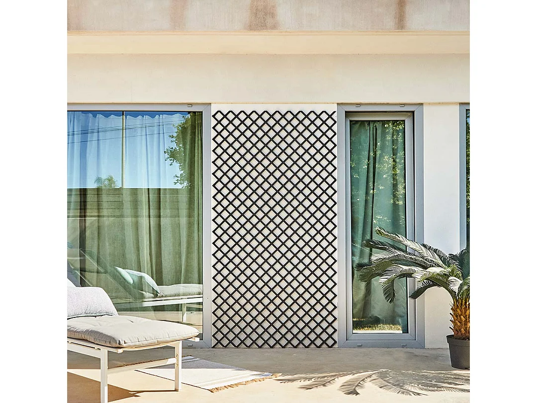 Celosía fija pvc 48 mm 1x2 m nortene 48 MM, 1 X 2M