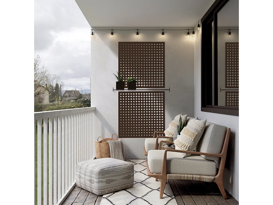 PANEL DECORATIVO MOON 1X1 M OXIDO NORTENE