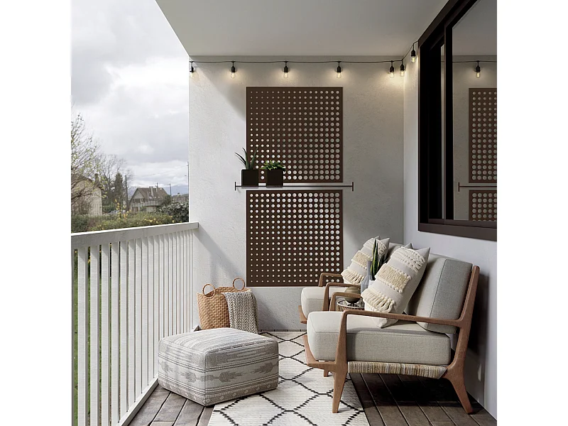 PANEL DECORATIVO MOON 1X1 M OXIDO NORTENE