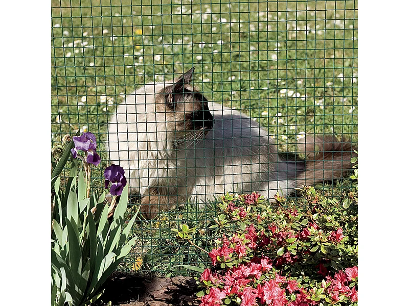 Malla metalica electrosoldada fensanet plast 1x5m cuad 6mm nortene 6MM 1X5 M