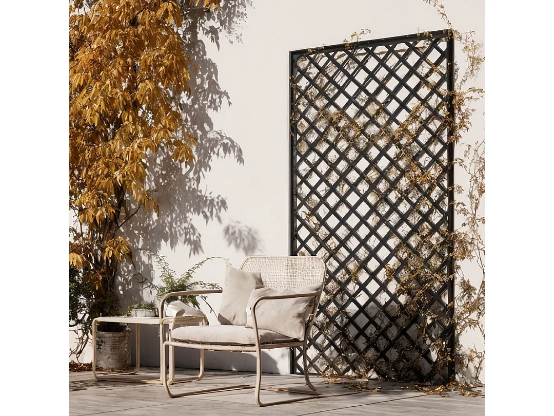 Celosía fija pvc 48 mm 1x2 m nortene 48 MM, 1 X 2M