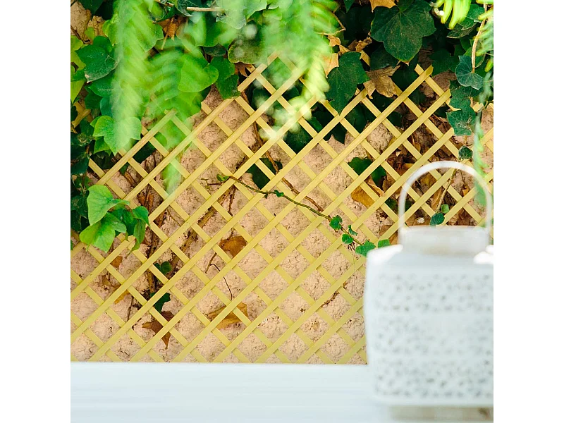 Celosía fija pvc 48 mm 1x2 m nortene 48 MM, 1 X 2M