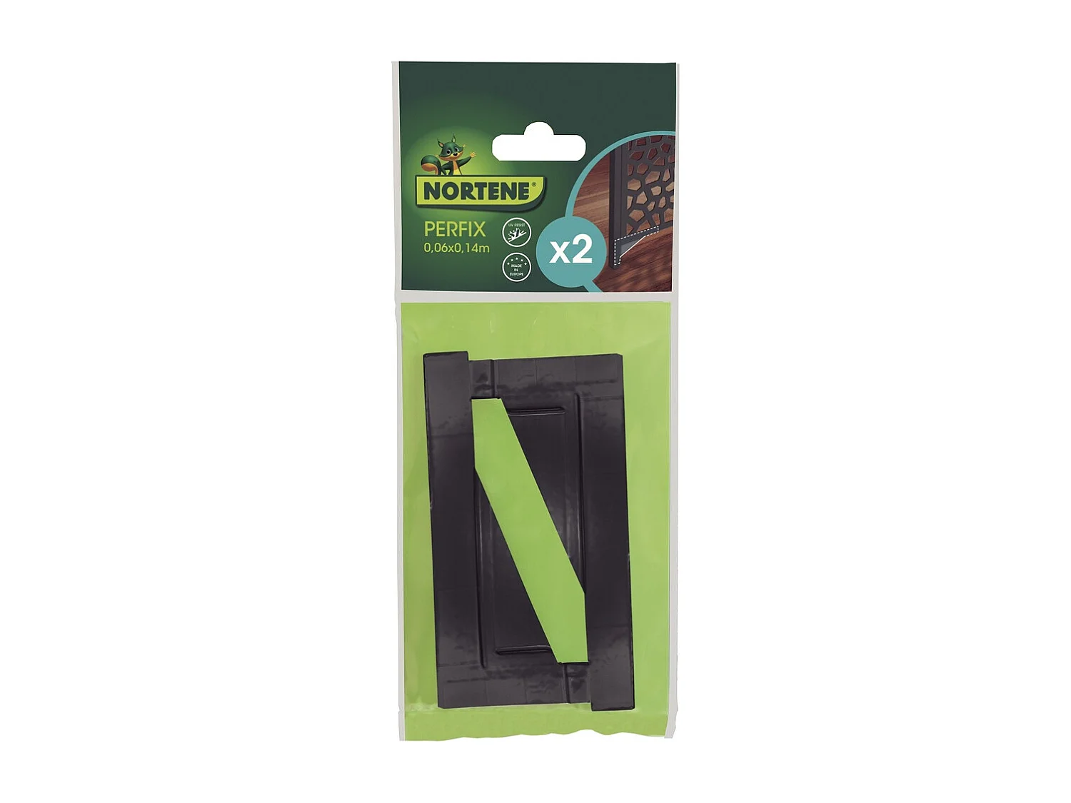 ESCUADRA PARA PANELES DECORATIVOS PREFIX 6X14 CM ANTRACITA NORTENE