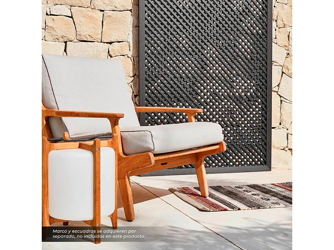 Celosía ecológica lop antracita 1X2 M