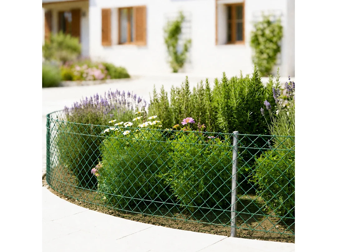 Malla plastica cuadrada para perterres floranet verde nortene 0.6X5 M