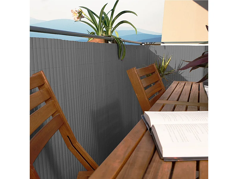 CAÑIZO PVC ELEGANCE RECYCANE DOBLE CARA 30 MM PIEDRA 0,9X3 M