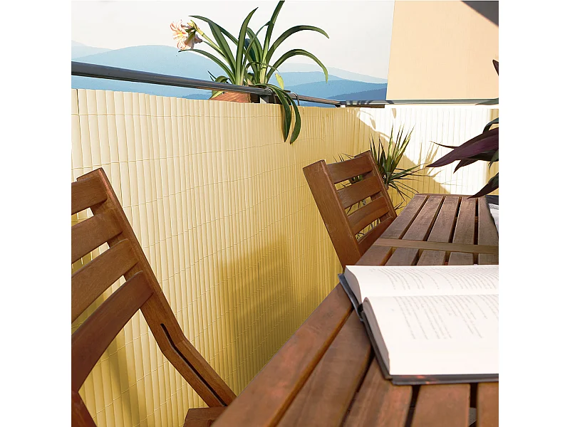 CAÑIZO PVC ELEGANCE RECYCANE  DOBLE CARA 30MM CAÑA