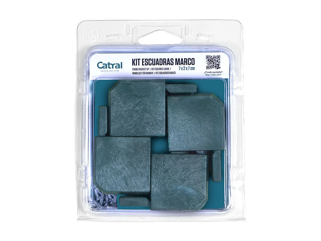 Kit escuadras lop marco verde nortene 1X3 M