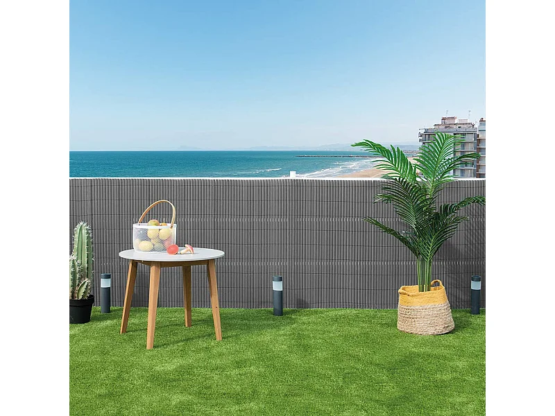 CAÑIZO PVC ESSENTIAL RECYCANE DOBLE CARA 20MM PIEDRA 1,5X3 M