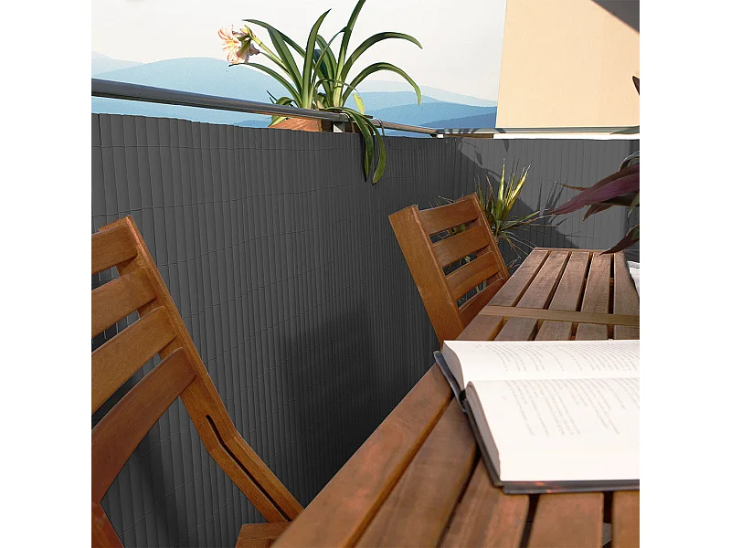 Cañizo pvc elegance recycane doble cara 30 mm antracita 1,8X3 M