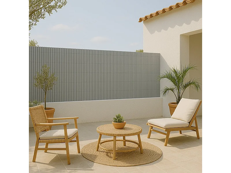 Cañizo pvc simple cara plasticane forja claro nortene 1.5X3 M