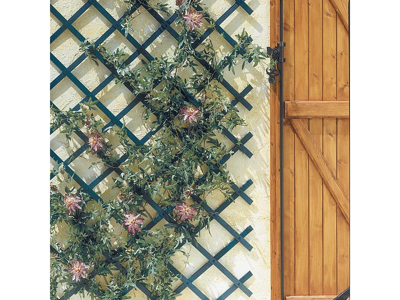 Celosía extensible pvc trelliflex verde nortene 1X3 M