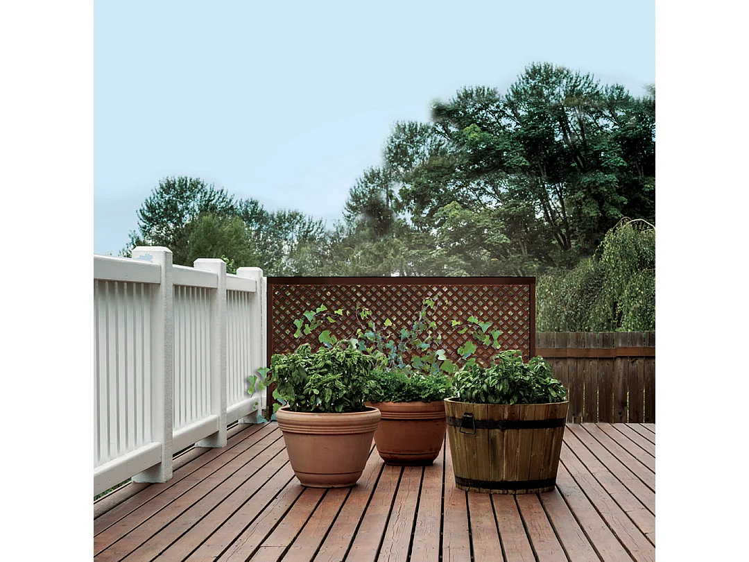 Panel decorativo pp 25 mm privat 1x2 m oxido nortene 1X2 M