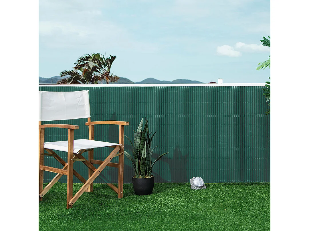 Cañizo pvc lite doble cara 16 mm verde 2X3 M