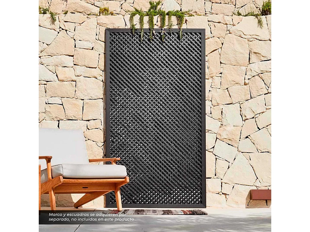 Celosía ecológica lop antracita 0.6 X 1.15 M