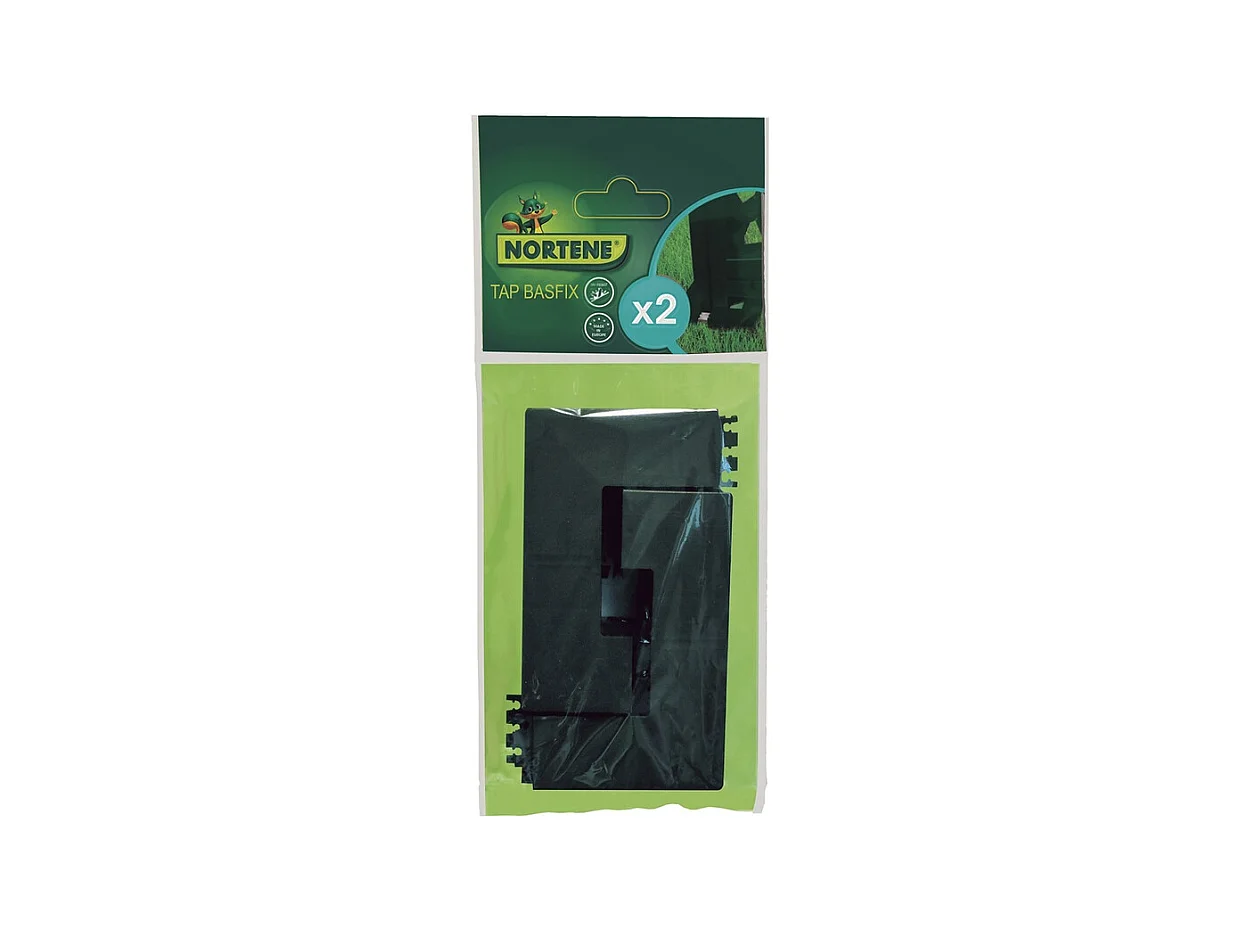 TAPA EMBELLECEDORA PARA ANCLAJE BASFIX 2X12.5X12.5 CM VERDE NORTENE