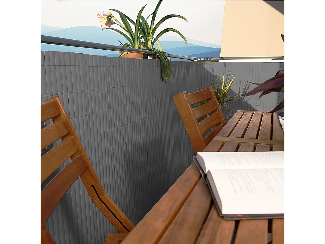 CAÑIZO PVC ELEGANCE RECYCANE DOBLE CARA 30 MM PIEDRA 2X3 M