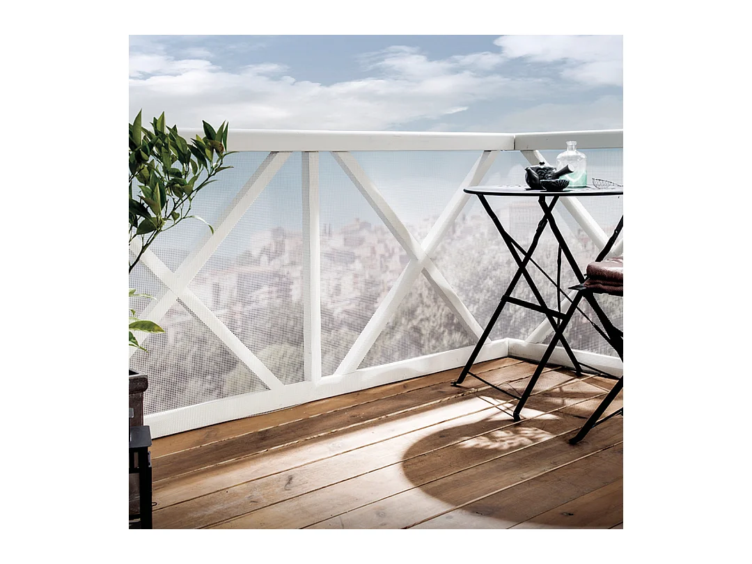 MALLA PLÁSTICA CUADRADA EXTRA 10 MM 1x25 M BLANCO NORTENE