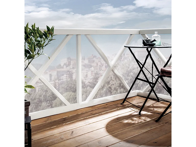 Malla plástica cuadrada extra 10 mm 1x25 m blanco nortene 1X25 M