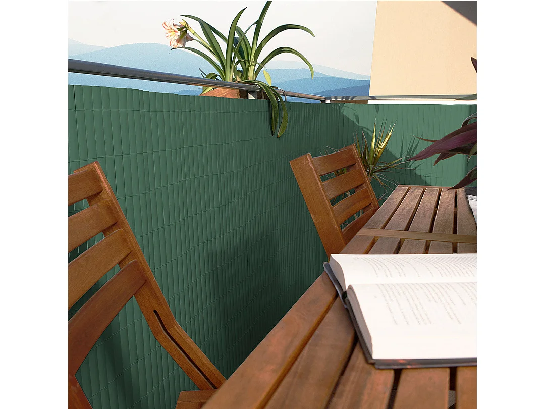 Cañizo pvc elegance recycane doble cara 30mm verde 1X3 M