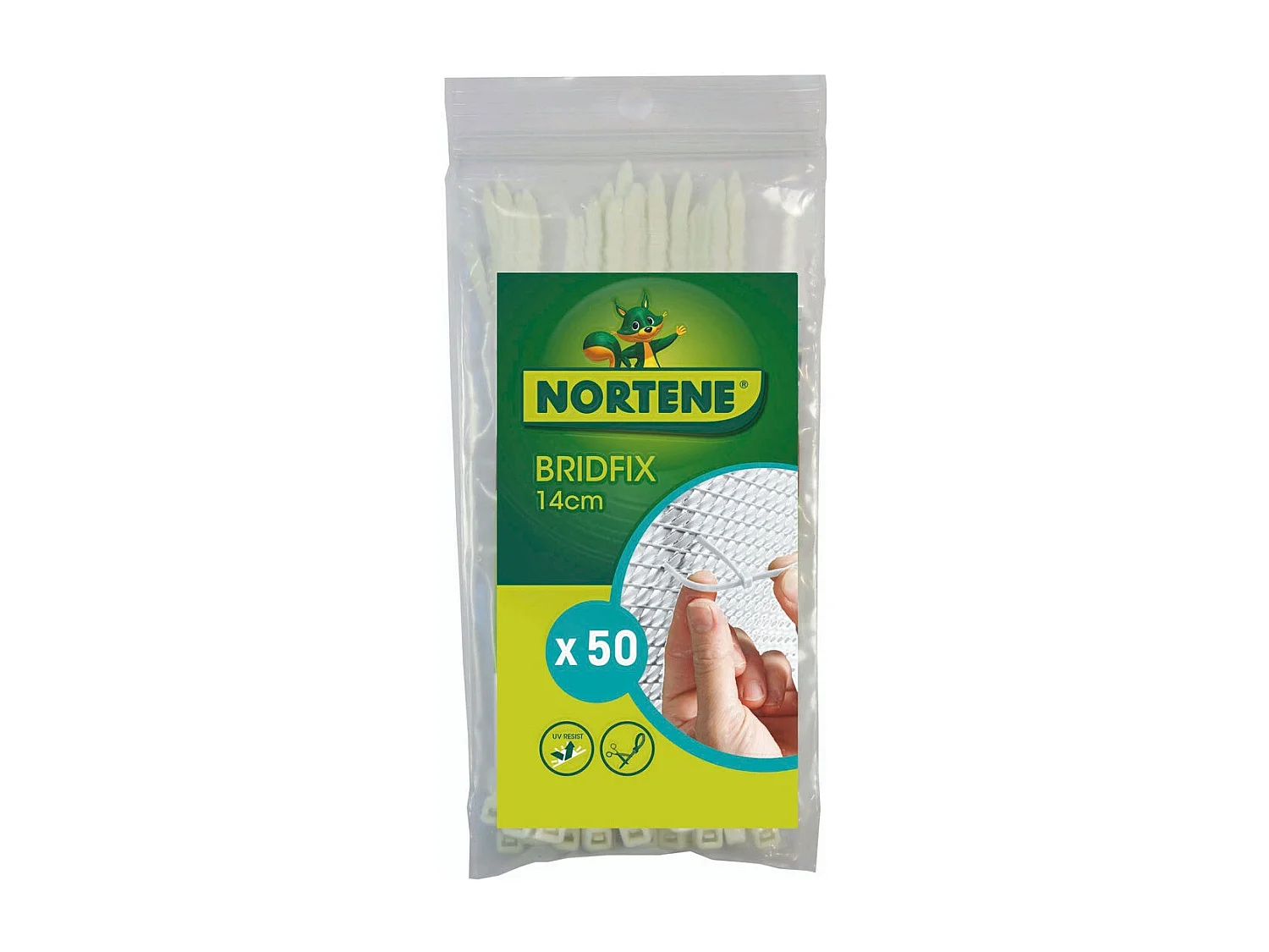 Bridas de fijacion 14 cm nortene 1 X 2M