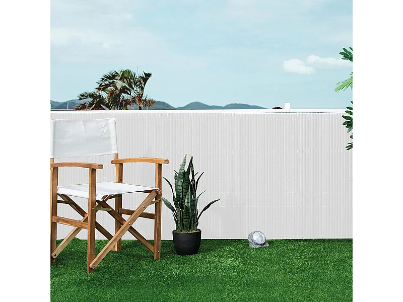 Cañizo pvc lite doble cara 16mm blanco 2X3 M