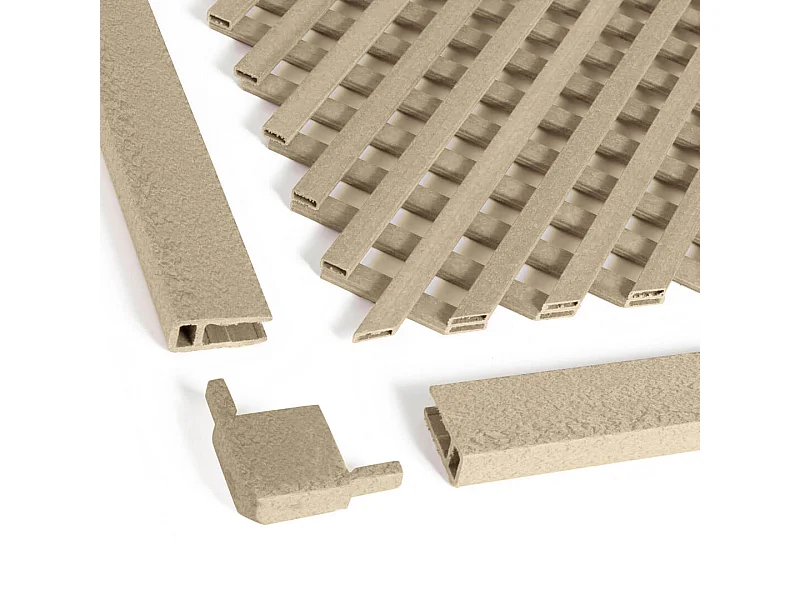 Kit escuadras lop marco marfil nortene 2X25 M