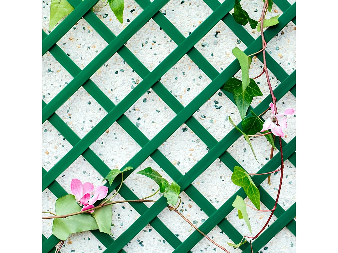 Celosía fija pvc 48 mm 1x2 m nortene 1X2 M